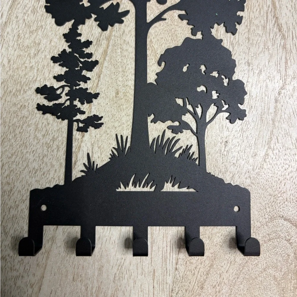 Metal Forest Tree key holder